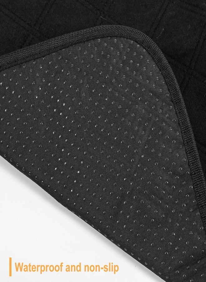 Dimeho 4 PCS Waterproof Chair Pads Reusable Seat Protector Pads Black Washable Seat Cover Non-Slip Absorbent Pee Cover for Incontinence Bed Wheelchair Adults Kids 23.6" x 17.7" - Image 5